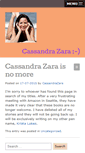 Mobile Screenshot of cassandrazara.com