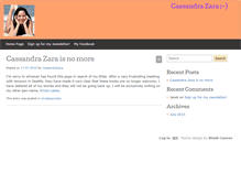 Tablet Screenshot of cassandrazara.com